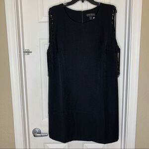 Forever 21 Plus Black Dress Fringe Sides